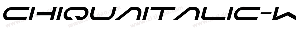 ChiquaItalic-WyzJ9字体转换