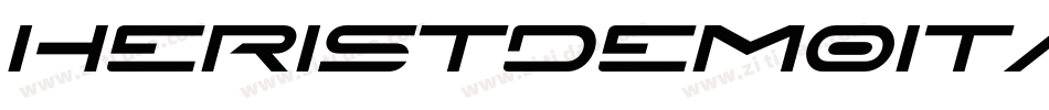 HeristDEMOItalic字体转换