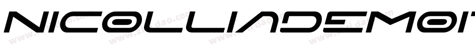 NicolliaDEMOItalic字体转换