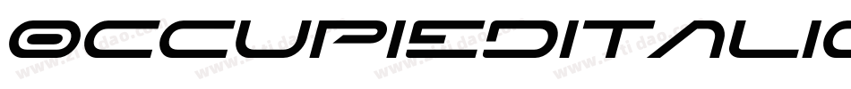 OccupiedItalic-BmP8字体转换