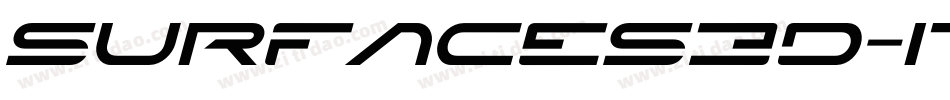 Surfaces3D-Italic字体转换