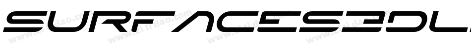 Surfaces3DLighten-Italic字体转换
