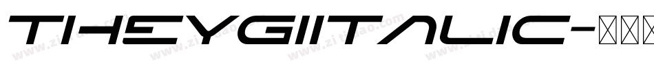 TheygiItalic字体转换