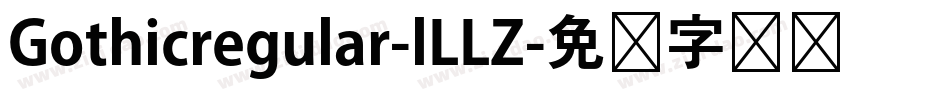 Gothicregular-lLLZ字体转换