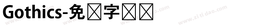 Gothics字体转换