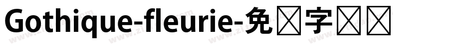 Gothique-fleurie字体转换