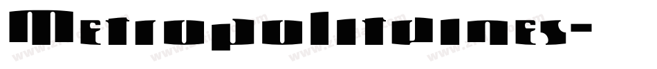 Metropolitaines字体转换