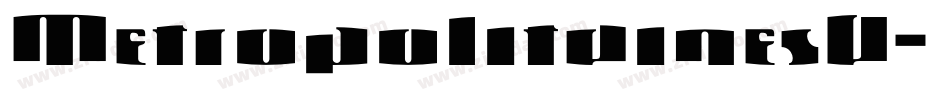 MetropolitainesD字体转换