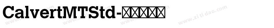 CalvertMTStd字体转换