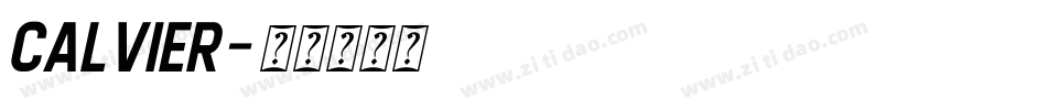 Calvier字体转换
