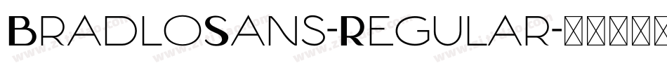 BradloSans-Regular字体转换