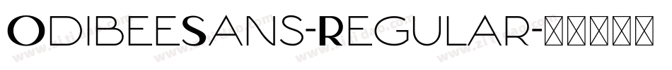 OdibeeSans-Regular字体转换