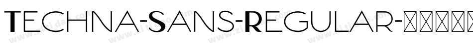 Techna-Sans-Regular字体转换