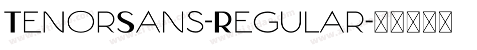 TenorSans-Regular字体转换