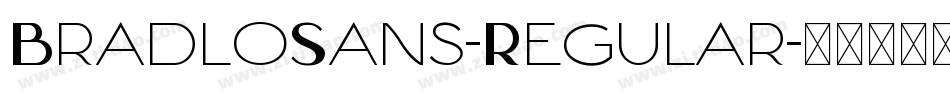 BradloSans-Regular字体转换
