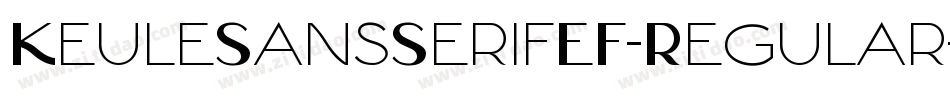 KeuleSansSerifEF-Regular字体转换