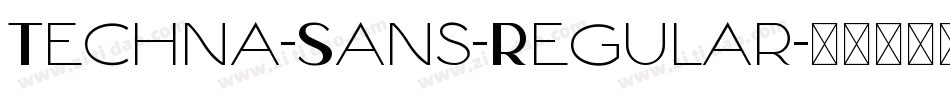 Techna-Sans-Regular字体转换