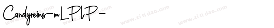 Candyreins-mLPlP字体转换