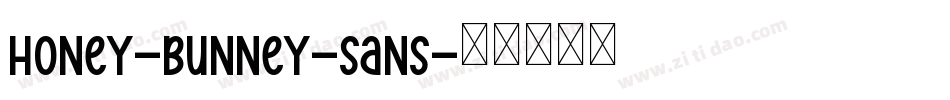 Honey-Bunney-Sans字体转换