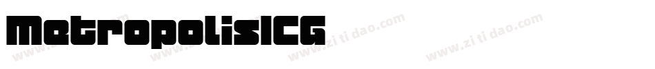 MetropolisICG字体转换