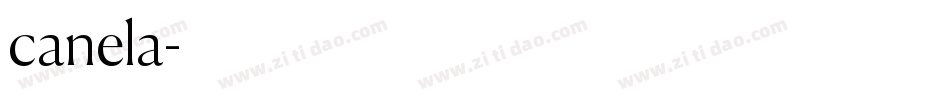 canela字体转换