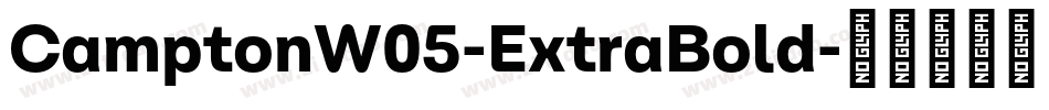 CamptonW05-ExtraBold字体转换