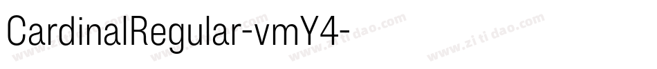 CardinalRegular-vmY4字体转换 CardinalRegular-vmY4字体转换