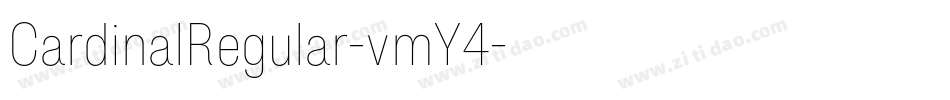 CardinalRegular-vmY4字体转换 CardinalRegular-vmY4字体转换
