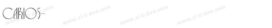 Carios字体转换