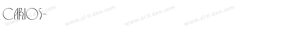Carios字体转换