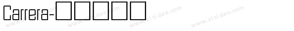 Carrera字体转换