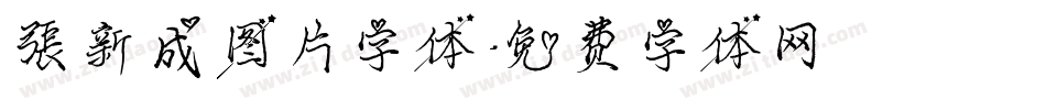 张新成图片字体字体转换
