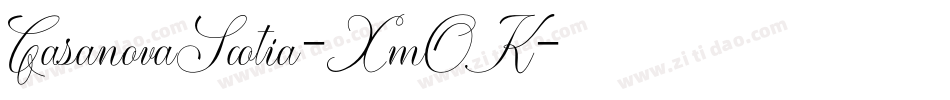 CasanovaScotia-Xm0K字体转换