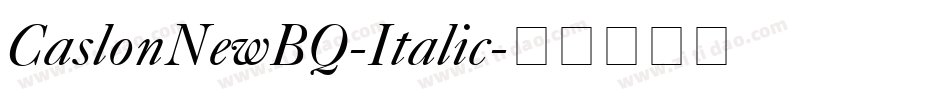CaslonNewBQ-Italic字体转换