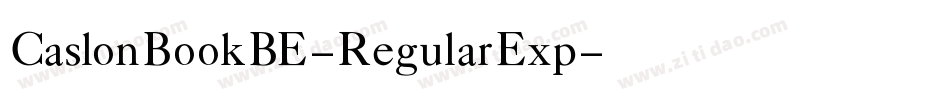 CaslonBookBE-RegularExp字体转换