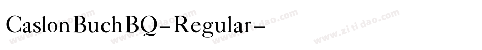 CaslonBuchBQ-Regular字体转换 CaslonBuchBQ-Regular字体转换