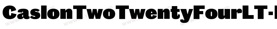 CaslonTwoTwentyFourLT-Black字体转换