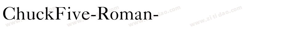 ChuckFive-Roman字体转换