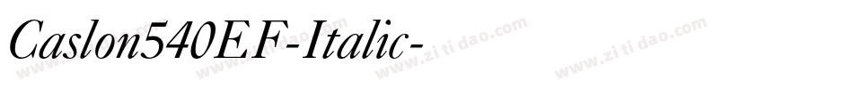 Caslon540EF-Italic字体转换