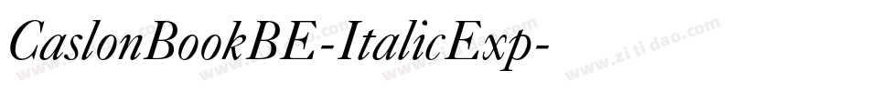 CaslonBookBE-ItalicExp字体转换