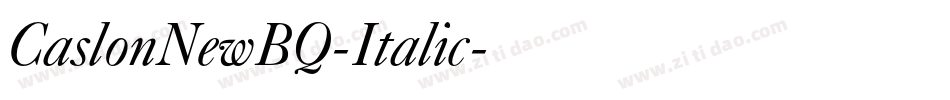 CaslonNewBQ-Italic字体转换