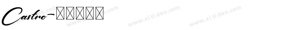Castro字体转换