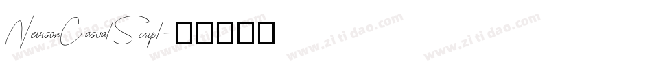 NevisonCasualScript字体转换