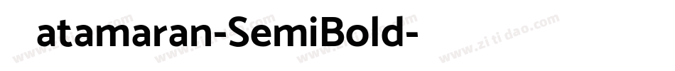 Catamaran-SemiBold字体转换