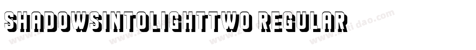 ShadowsIntoLightTwo-Regular字体转换