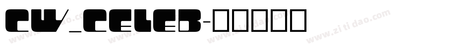 CW_CELEB字体转换
