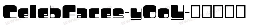 CelebFaces-y0oY字体转换