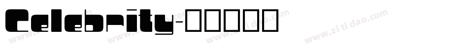 Celebrity字体转换