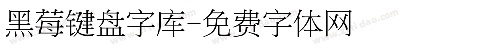 黑莓键盘字库字体转换