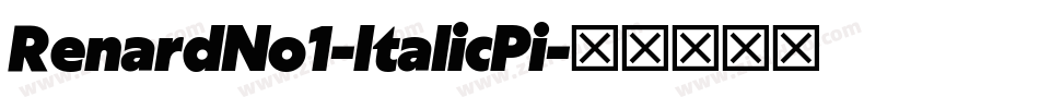 RenardNo1-ItalicPi字体转换